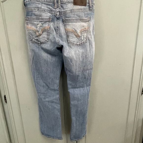 BKE Jeans Jake Straight Distressed Size 33x30 Buckle Denim Light Wash - Picture 5 of 5